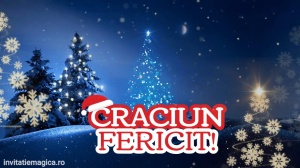 Felicitare cu tematica de Craciun Gratuita sau personalizata CF06