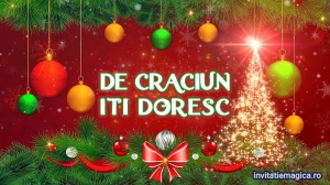 Felicitare cu tematica de Craciun Gratuita sau personalizata CF26