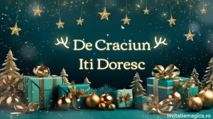 Felicitare cu tematica de Craciun Gratuita sau personalizata CF36