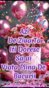 Felicitare Video cu tematica pentru FETE cod FELF17