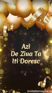 Felicitare video personalizata cu elemente AURII FELA08