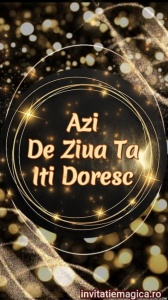 Felicitare video personalizata cu elemente AURII FELA26