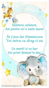 Invitatie Video Botez tematica pentru Baieti cod BTP02