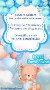 Invitatie Video Botez tematica pentru Baieti cod BTP52