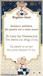 Invitatie Video Botez tematica pentru Baieti cod BTP62