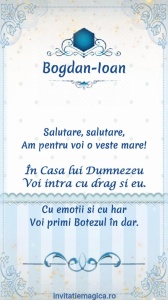 Invitatie Video Botez tematica pentru Baieti cod BTP72