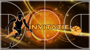 Invitatie video personalizata cu tematica Baschet, Basketball cod BAS04