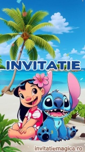Invitatie video personalizata cu tematica Lilo si Stitch cod STI09