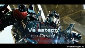 Invitatie video personalizata cu tematica Transformers, roboti cod TRA12