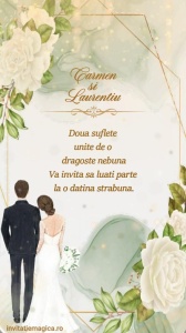 Invitatie video personalizata pentru Nunta cod NUN44