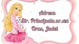 Invitatie Video tematica Barbie cod BAR02 - Img 3