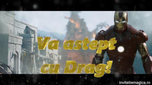 Invitatie Video tematica IronMan cod IRO04 - Img 2