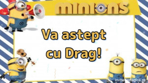 Invitatie Video tematica Minioni cod MIN01