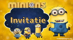 Invitatie Video tematica Minioni cod MIN02