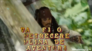 Invitatie Video tematica Pirati din Caraibe cod PIR03 - Img 3