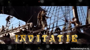 Invitatie Video tematica Pirati din Caraibe cod PIR04