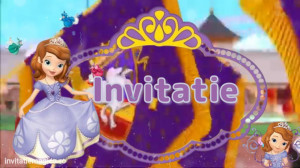 Invitatie Video tematica Printesa Sofia 1 cod SOF02