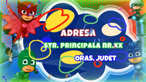 Video invitation with the theme Heroes in Pajamas, PJMasks code EP01 - Img 4