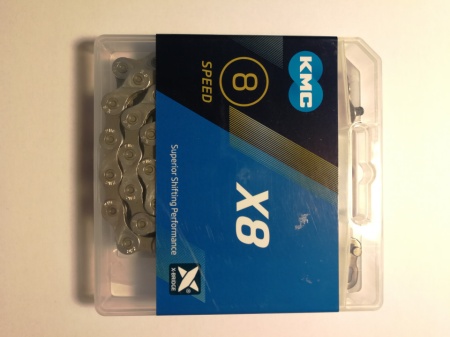Lant KMC X8, 8 viteze, 1/2"x3/32" 114 zale - Img 2