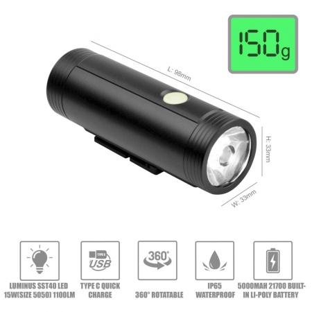 Far fata Eastpower USB 1000 lum - Img 2