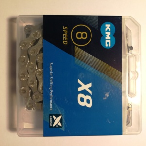 Lant KMC X8, 8 viteze, 1/2"x3/32" 114 zale - Img 2
