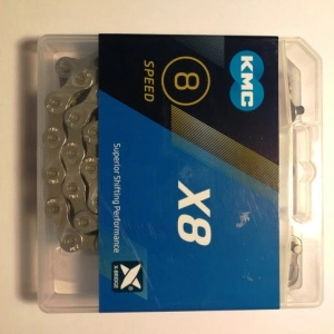 Lant KMC X8, 8 viteze, 1/2"x3/32" 114 zale - Img 2