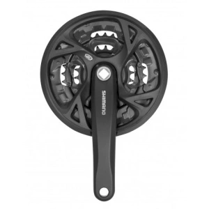 Angrenaj pedalier Shimano FCM371 44/32/22T negru 175 mm cu CG pt 9V