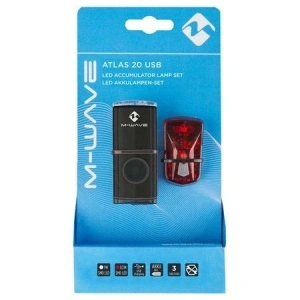Set lumini cu acumulator M-Wave, Atlas 20 USB - Img 2