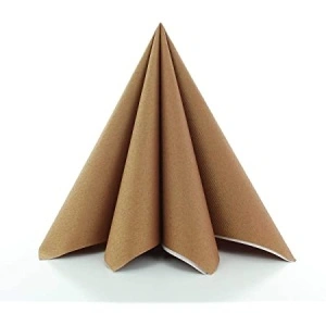 Εορταστικές χαρτοπετσέτες Linclass - Bronze / 40 x 40 cm / 50 τεμάχια