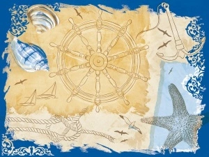 Σουπλά Linclass - Del Mar (Marine print) / 40 x 30 cm / 100 τεμάχια