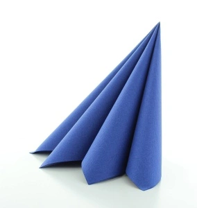 Εορταστικές χαρτοπετσέτες Linclass - Royal Blue (σκούρο μπλε) / 40 x 40 cm / 50 τεμάχια - Img 2