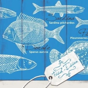 Εορταστικές χαρτοπετσέτες Linclass - Fisch-Essen (ψάρι) / 40 x 40 cm / 50 τμχ - Img 2