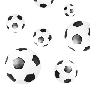 Εορταστικές χαρτοπετσέτες Linclass - Fussball / 40 x 40 cm / 50 τεμ.