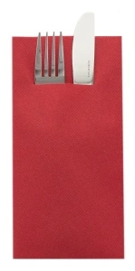 Χαρτοπετσέτες μαχαιροπήρουνων - Linflair Red / 40 x 40 cm / 100 τεμάχια