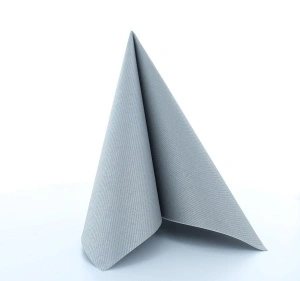 Εορταστικά πιατάκια Linclass - Ασημί / 40 x 40 cm / 25 τεμάχια