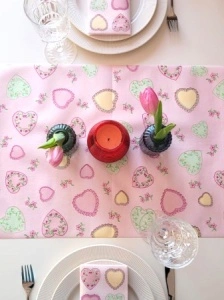 Τραβέρσες- Linclass Sweet Love (καρδούλες) / 40 cm x 4,8 m / 1 ρολό