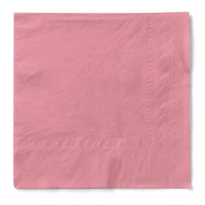 Πετσέτες τραπεζιού, 3 στρώσεων, Tissue - Ροζ / 33 x 33 εκ / 100 τεμ