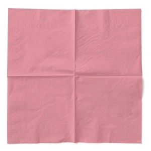 Πετσέτες τραπεζιού, 3 στρώσεων, Tissue - Ροζ / 33 x 33 εκ / 100 τεμ - Img 3