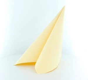 Εορταστικές χαρτοπετσέτες Tissue Deluxe - Κρέμα / 40 x 40 cm / 50 τεμάχια