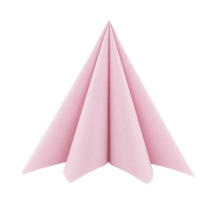Linclass εορταστικές χαρτοπετσέτες - Antique Pink (παστέλ ροζ) / 40 x 40 cm / 12 τεμάχια