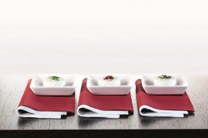 Tissue Deluxe Εορταστικές χαρτοπετσέτες - Λευκές / 40x40 cm / 50 τεμάχια - Img 2