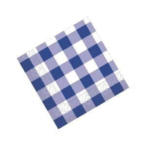 Επιτραπέζιες πετσέτες - Tissue Karo (μπλε καρό) / 25 x 25 cm / 250 τεμάχια - Img 2