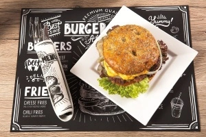 Σουπλά, Burger Menu / 40 x 30 cm / 500 τεμάχια