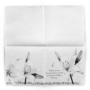Linclass εορταστικά ταψιά - Μαύρο floral print / 33 x 33 cm / 50 τεμάχια - Img 2