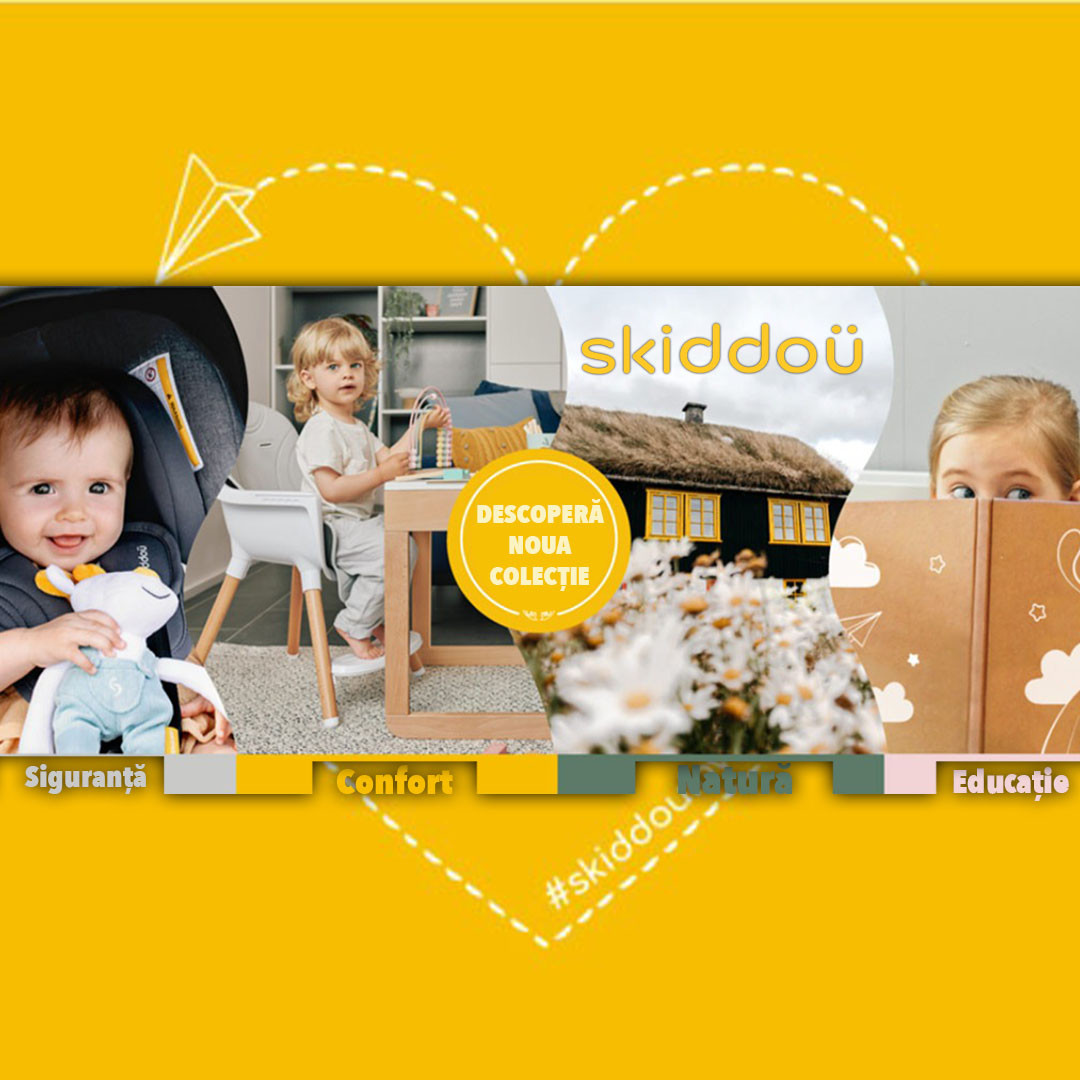 Skiddou - Cărucioare, scaune auto, pătuțuri, biciclete fără pedale, genți