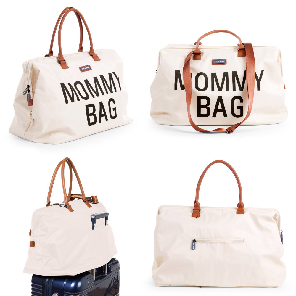 Geanta de infasat Childhome Mommy Bag Ecru