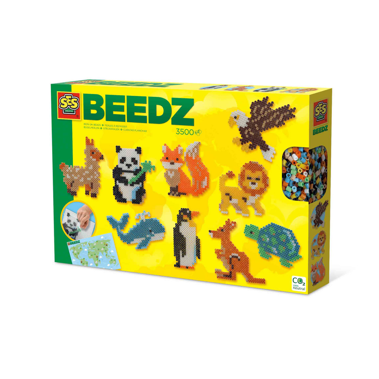 Set creativ Beedz - Margele de calcat Animalele Lumii