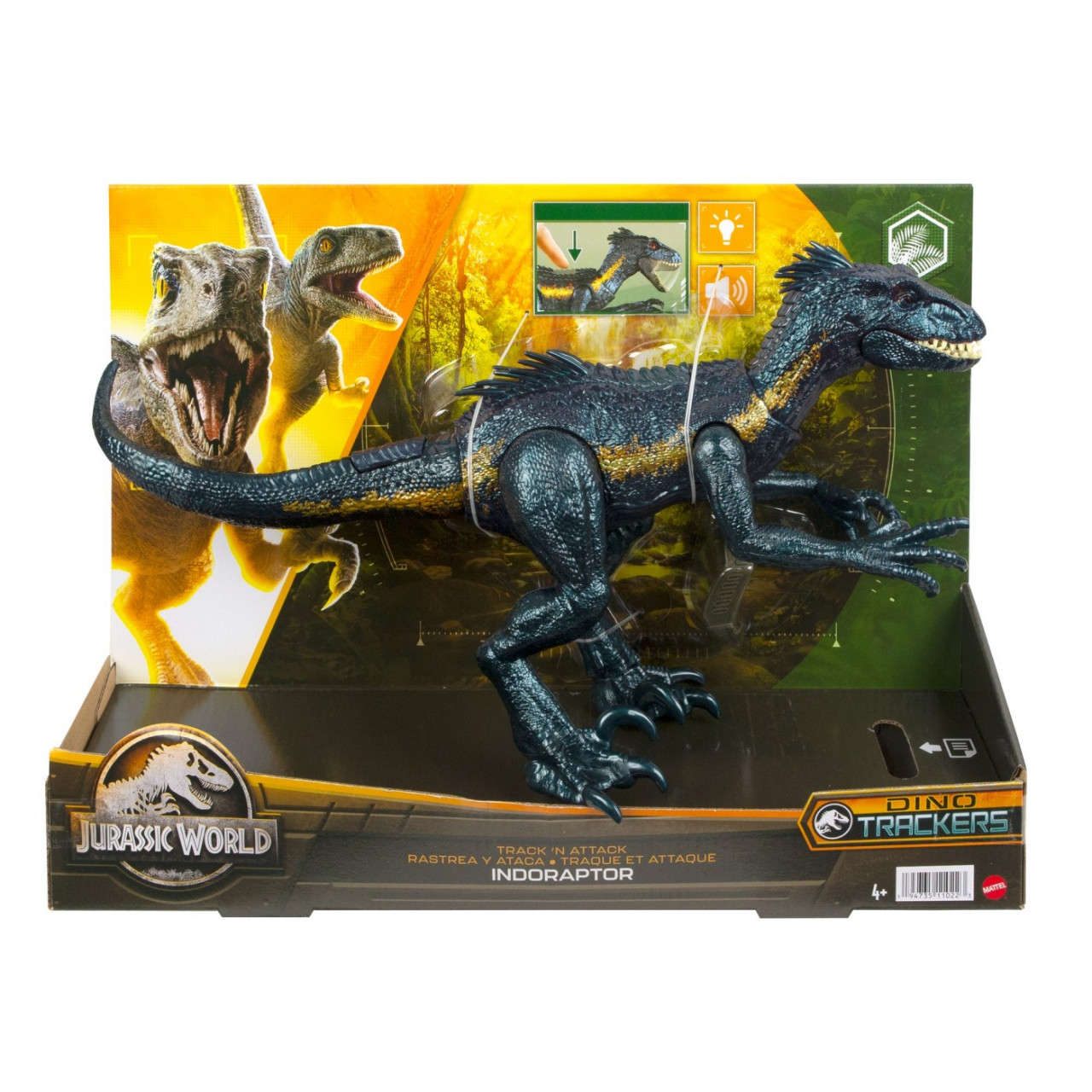 JURASSIC WORLD DINO TRACKERS TRACK N ATTACK DINOZAUR INDORAPTOR