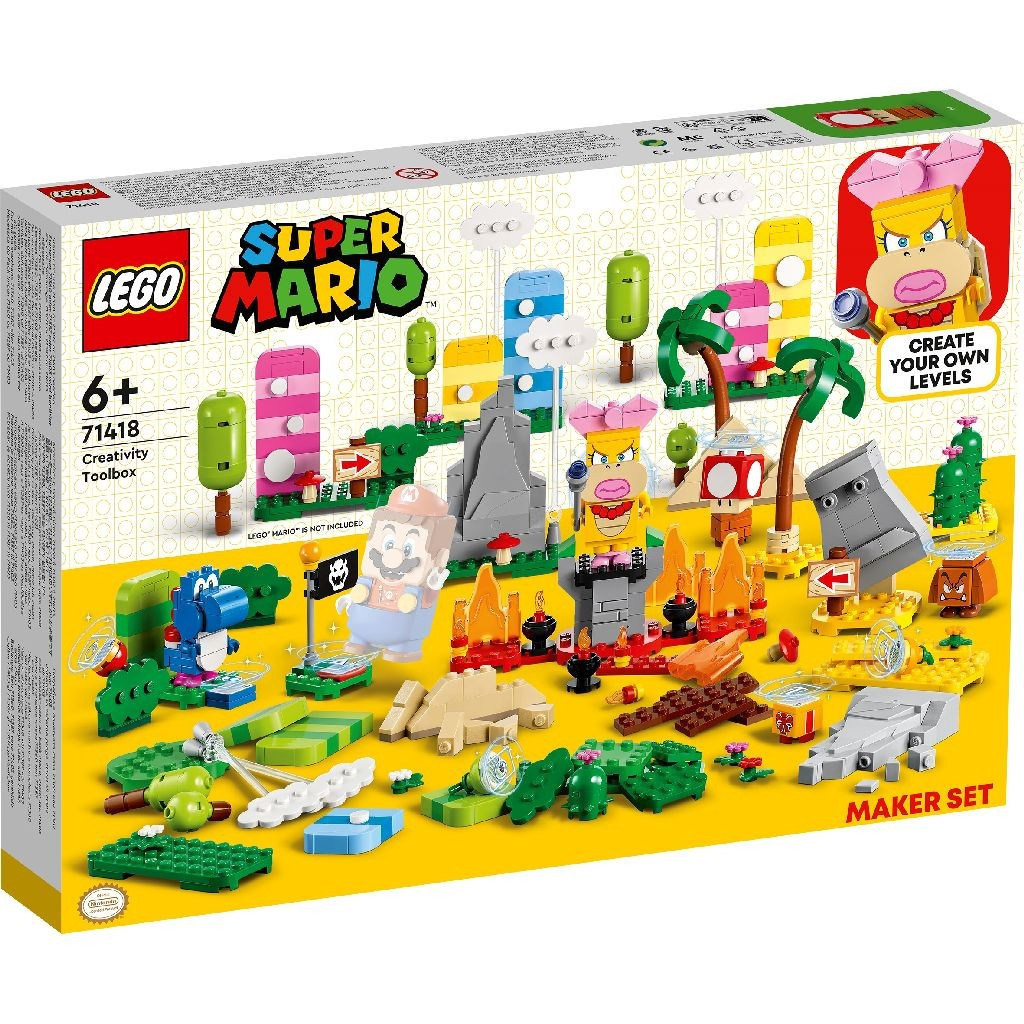 LEGO SUPER MARIO SET DE CREATOR CUTIA DE UNELTE PENTRU CREATIVITATE 71418