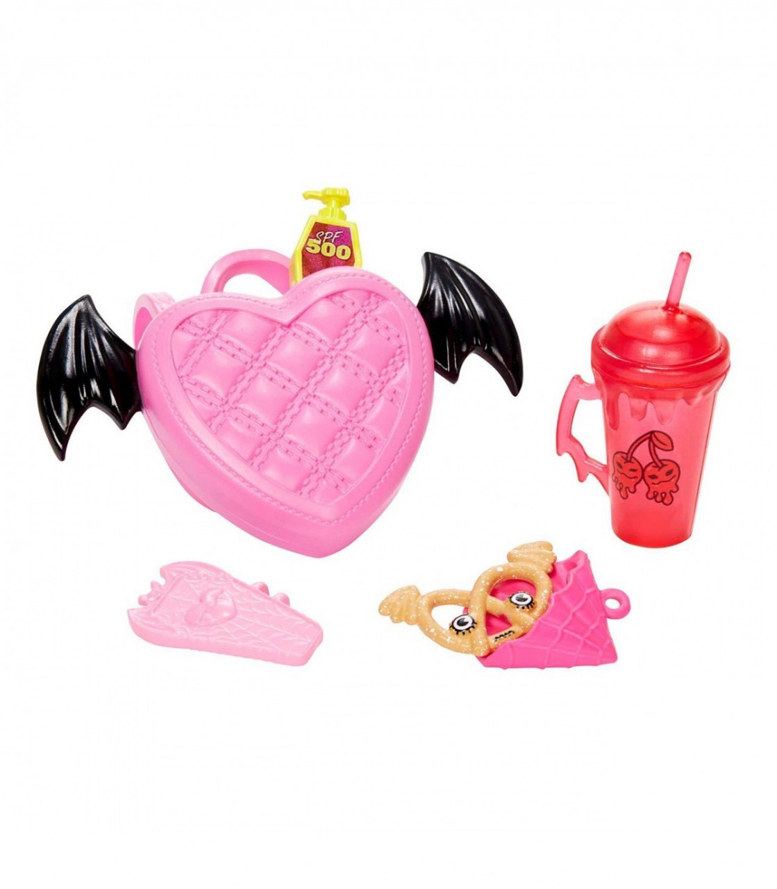 MONSTER HIGH PAPUSA DRACULAURA CU ANIMALUT SI ACCESORII